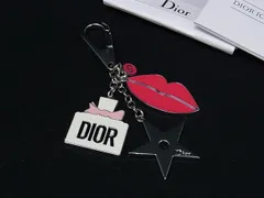 ■新品同様■ DIOR ディオール バッグチャーム キーホルダー アクセサリー レディース シルバー系×ピンク系 DL3674