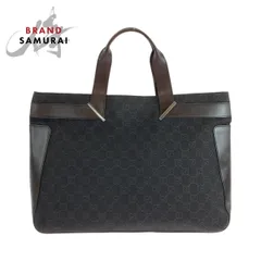 美品 GUCCI グッチ ダークブラウン シルバー金具 GGキャンバス 73982 トートバッグ ショルダーバッグ レディース 504536【中古】