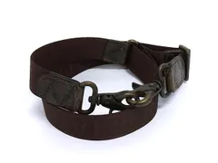 ■美品■ Orobianco オロビアンコ ナイロンキャンバス×レザー ショルダーストラップ ブラウン系 DL6685