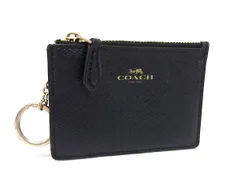 COACH コーチ レザー フラグメントケース コインパース カード入れ 小銭入れ メンズ レディース ブラック系 DL6806