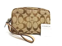 ■美品■ COACH コーチ シグネチャー キャンバス×レザー マルチポーチ マルチケース 小物入れ レディース ブラウン系 DL6798