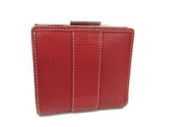 COACH コーチ レザー 二つ折り 財布 ウォレット 小銭入れ 札入れ カード入れ レディース レッド系 DL7503