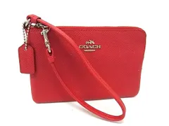 ■美品■ COACH コーチ 52392 レザー ポーチ マルチケース 小物入れ レディース レッド系 DL8076