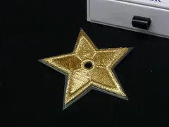 ■極美品■ ChristianDior クリスチャンディオール スター 星型 ピンバッジ ピンブローチ アクセサリー ゴールド系 DL8892