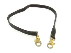 CELINE セリーヌ レザー バッグ用 ショルダーストラップ  ショルダーベルト 肩掛け 斜め掛け ダークブラウン系 DL9936