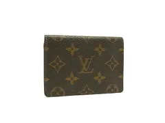 LOUIS VUITTON ルイヴィトン M60533 モノグラム ポルト2カルトヴェルティカル カードケース パスケース カード入れ ブラウン系 DL9458