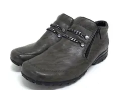 ■美品■  rieker リーカー レザー 表記サイズ38 (日本サイズ 約24.0cm) 靴 シューズ メンズ グレー系 DL9743