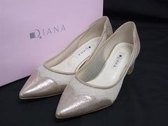 DIANA ブライダル グリッター パンプス 24cm 7cmヒール - メルカリ