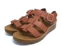 ■極美品■ Zucca Club ズッカクラブ レザーサンダル 表記サイズ39 (約24.5cm) 靴 シューズ レディース ブラウン系 DL9955