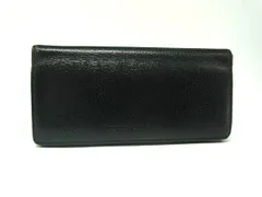 BURBERRY バーバリー レザー 二つ折り 長財布 ウォレット 札入れ 小銭入れ メンズ レディース ブラック系 DM0057