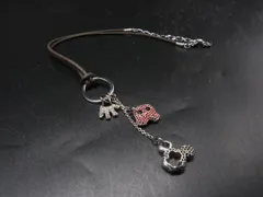 SWAROVSKI スワロフスキー Disney ミッキーマウス ラインストーン ネックレス ペンダント アクセサリー シルバー系 DM0237