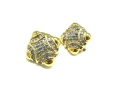 SWAROVSKI スワロフスキー ラインストーン クリップ式 イヤリング アクセサリー レディース ゴールド系 DM0236