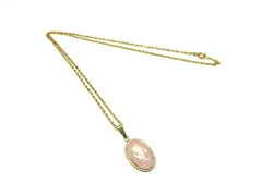 WEDGWOOD ウェッジウッド ジャスパー ネックレス ペンダント アクセサリー レディース ゴールド系×ピンク系 DM0226