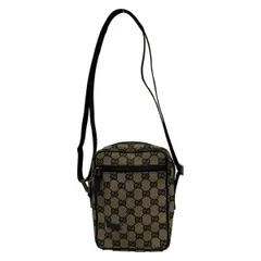 GUCCI(グッチ) ショルダーバッグ GG柄 0181619 ベージュ×黒 レザー