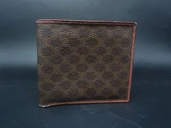 CELINE セリーヌ マカダム柄 PVC×レザー 二つ折り 財布 ウォレット 小銭入れ 札入れ レディース ブラウン系 DM0125