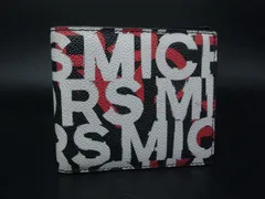 ■美品■ MICHAEL KORS マイケルコース レザー 二つ折り 財布 ウォレット 札入れ ブラック系 DM0133