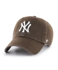 [即納]47BRAND ニューヨーク・ヤンキース 47 CLEAN UP YANKEES BROWN 47 CLEAN UP クリーンナップ ブラウン 茶  47ブランド MLB ハット キャップ 帽子 メンズ 男性 レディース 女性 ワンサイズ フリーサイズ