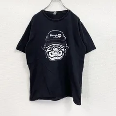 古着 used　Cotton　半袖プリントTシャツ　黒　ブラック　XLサイズ【値引き交渉OK！】
