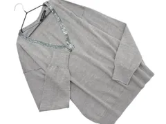 LAUTREAMONT ロートレアモン ウール混 Vネック スパンコール ニット セーター size38/グレー ◇■ レディースのサムネイル