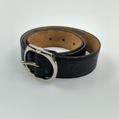 GUCCI マイクログッチシマレザーベルト 281548 ブラック 80/32 - メルカリ