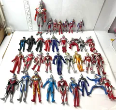 現状品 バンダイ ウルトラヒーローシリーズ ウルトラマン ソフビ 34体まとめセット ウルトラマンエックス 他 2/16