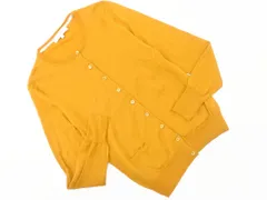 MACKINTOSH PHILOSOPHY マッキントッシュフィロソフィー ウール100% カーディガン size38/マスタード ◇■ レディース