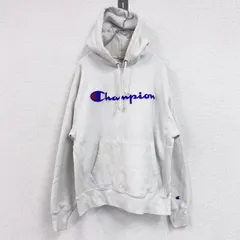 古着 used　Champion　チャンピオン　リバースウィーブ　スウェットパーカー/フーディー　白　ホワイト　Lサイズ【値引き交渉OK！】