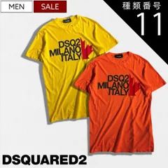 種類11：XL/オレンジ 【定価39,600円(税込)】DSQUARED2 ディースクエアード　上質なコットンが素肌に気持ちいい軽快な生地感！キャッチーなロゴプリントが目を惹くクルーネックTシャツ 半袖 カナダリーフ COOL FIT  イエロー オレンジ S