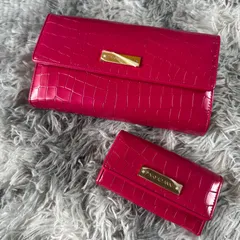 美品　ピンキーアンドダイアン　長財布　キーケース　ピンク　セット YS26B-081