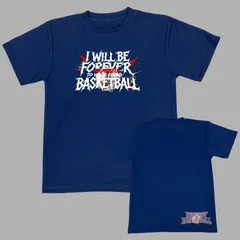 新品 バスケ Tシャツ ネイビー ドライ 半袖 バスケットボール メンズ レディース キッズ ジュニア ミニバス 速乾 サイズ 110 120 130 140 150 SS S M L LL 紺 iwillbe