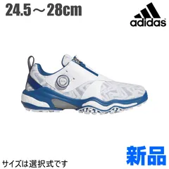 新品【メーカー正規仕入品】【37ホワイト/ダスキーぺトロール】adidas アディダス ゴルフシューズ NKZ93 コードカオス 25 ボア BOA [EE相当 ダイヤル式 スパイクレス] （メンズ）