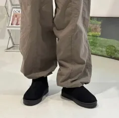 ブラック スウェード チェルシー ブーツ