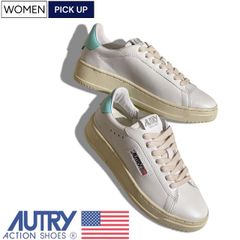 [정가 34,100엔(부가세 포함)]AUTRY-오토리- 업그레이드한 럭셔리로 품위 1 다리!두꺼운 EVA 소재의 깔창 & 파일 소재로 쾌적한 신었을 때의 감촉 가죽 스니커[DALLAS-댈러스-] 성조기 구두 슈즈 화이트×삭스 블루 레데