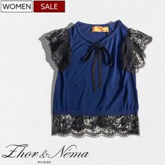 ゾーアンドネマ超美品セーター紺色Lサイズ - メルカリ