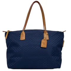 ROBERTA PIERI(ロベルタピエリ) ショルダーバッグ - ダークネイビー×ライトブラウン 千鳥格子柄 レザー