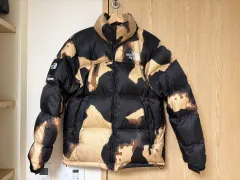 Supreme x THE NORTH FACE ザノースフェイス ブリーチド デニム Nuptse(ヌプシ) ジャケット
