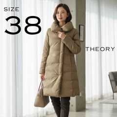 セオリーリュクスtheory luxe ロングダウンコート 38 ダッフルグレー