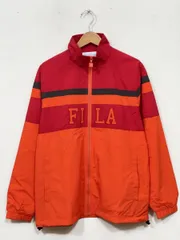 FILA フィラ ナイロン トラック ジャケット sizeS/オレンジ  ■◆ メンズ