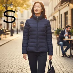 UNIQLOユニクロ レディース ウルトラライトダウンジャケットS 紺色ネイビー【古着】【中古】【送料無料】