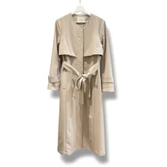 未使用 タグ付き NOELA ノエラ バックプリーツノーカラーコート 定価¥23100- ベージュ Mサイズ レディース 春 ゴーゴー古着マルイ草加店3337