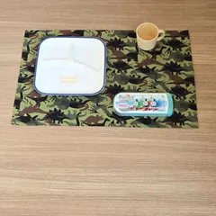 40×60　恐竜迷彩柄大判ランチョンマット