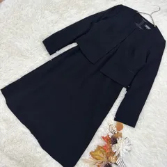 美品　I.M.G.N  IMMAGINAZIONE　イマジン　青山　ブラックフォーマル　セットアップ　ワンピース　11 黒　ブラック　礼服　喪服　セレモニー　オケージョン　ノーカラージャケット