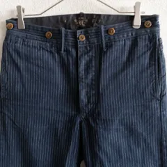 【名作】RRL【STRIPE TROUSER】30×30 ストライプ トラウザーパンツ ダブルアールエル 26020377のサムネイル