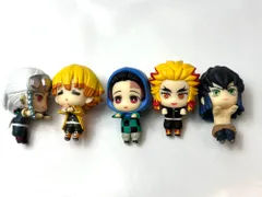 現状品 鬼滅の刃 ちょこっとひっかけフィギュアぷち 宇髄天元 我妻善逸 竈門炭治郎 煉󠄁獄杏寿郎 嘴平伊之助 5個セット 2/16