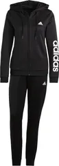アディダス(adidas) レディース スウェット 上下セット エッセンシャルズ ロゴ フレンチテリー トラックスーツ ブラック/ホワイト 28860-GM5575