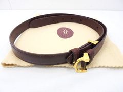 極美品 カルティエ、 マストドゥカルティエ レザー ベルト ゴールドC