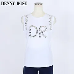デニーローズ DENNY ROSE レディース タンクトップ ＤＲビジューノースリーブトップス ホワイト系  （サイズ/XS/S/L）wd1035のサムネイル