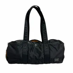 ポーター PORTER TANKER DRUM BAG タンカー ドラム トート バッグ 黒ブラック ブランド古着ベクトル 中古▲260216