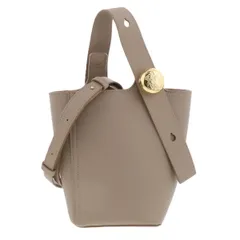 LOEWE ロエベ ペブル  バケットバッグ ミニ ショルダーバッグ AANBBBMX レディース レザー ベージュ 中古