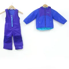 Columbia コロンビア リバーシブル 子供用スノーウェア 上下セット キッズ サイズ：3T(100cm) ※中古